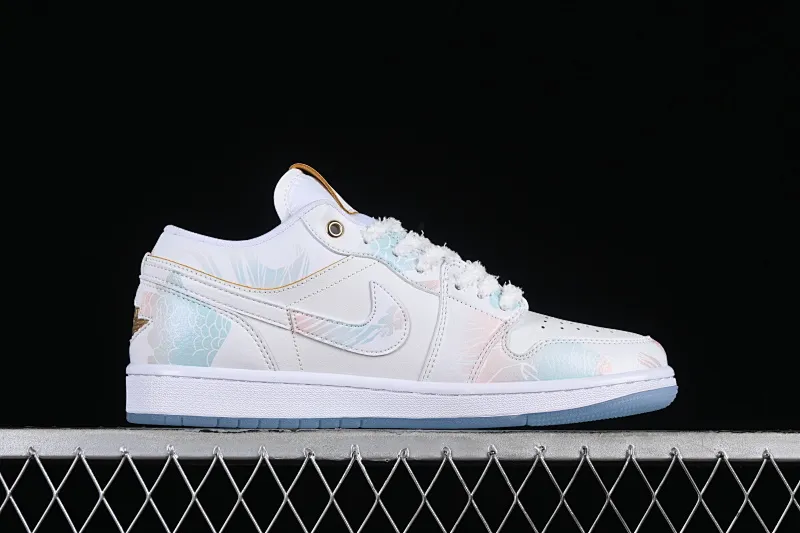 All Categories Air Jordan Jordan Series Basketball Shoes Air Jordan 1 Low Air Jordan 1 Low AJ1 Joe 1 Year of the Dragon Limited New Chinese Style Customization Steam Puppet-Third Prince Ao Bing Low State Cultural Casual Shoes FN8901-164